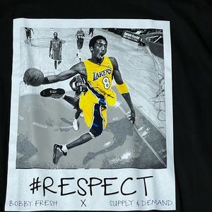 Kobe Bryant Respect photo T-shirt 2XL